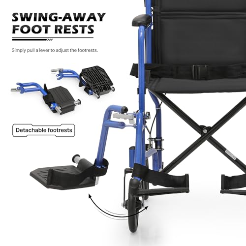 Lightweight 16 Inch Seat Wheelchair with Locking Hand Brakes R865529