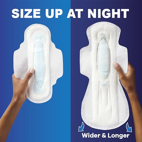 Size 2 Long Super Absorbency Unscented Maxi Pads with Wings, 60 Count X7778