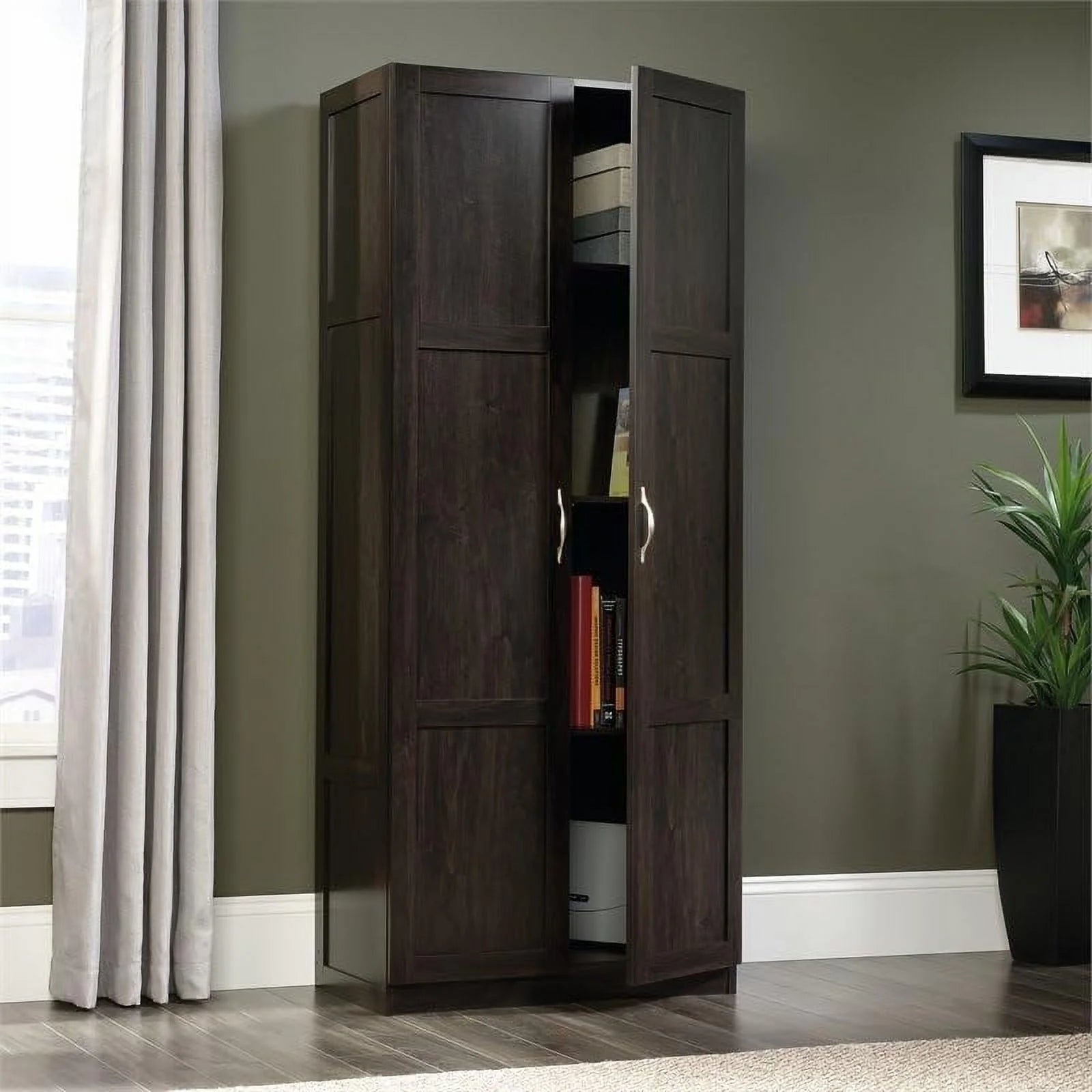 Cinnamon Cherry Storage Cabinet with Shelves R915