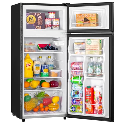 4.5 Cu.ft Mini Fridge with Freezer, 2 Doors, Adjustable Shelves S835763