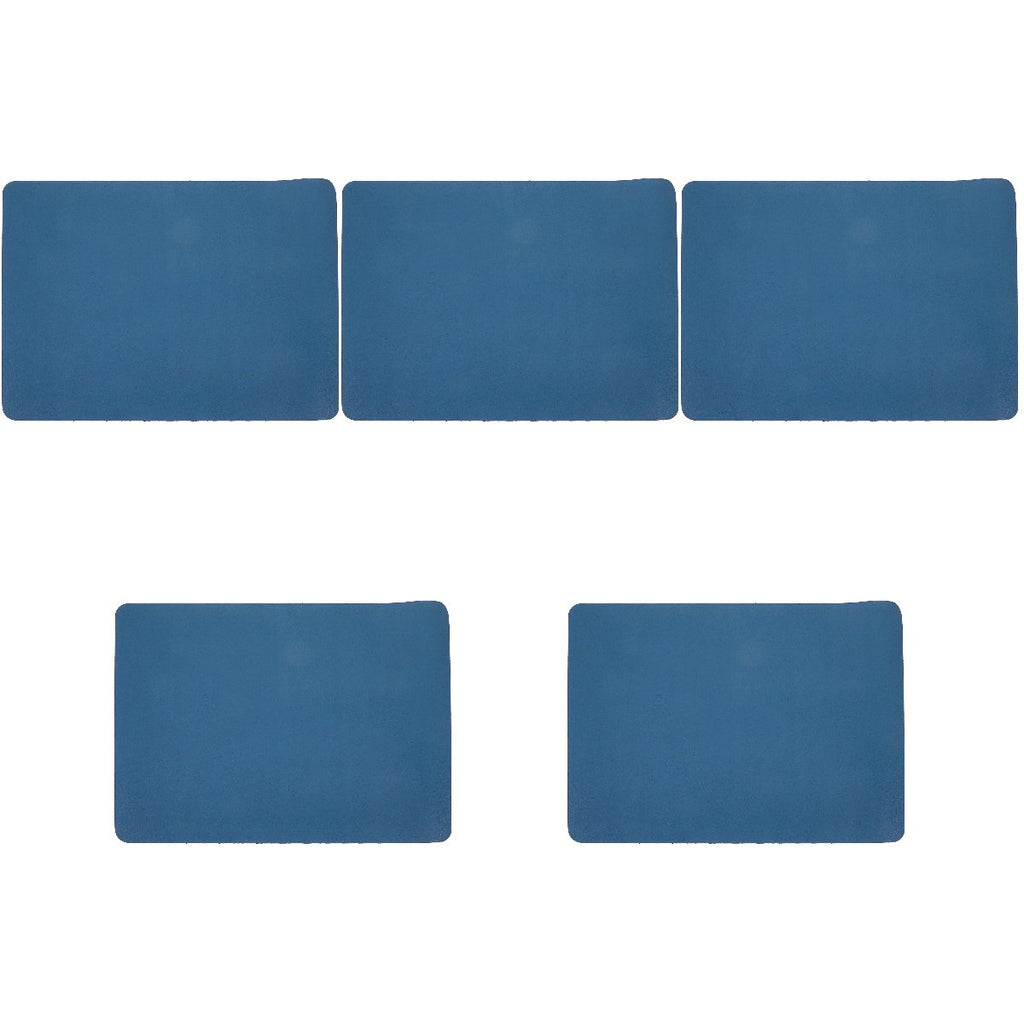 Set of 5 Large Breed Dog Water Bowls with Pet Feeding Mats 40x30x0.4 cm N3534