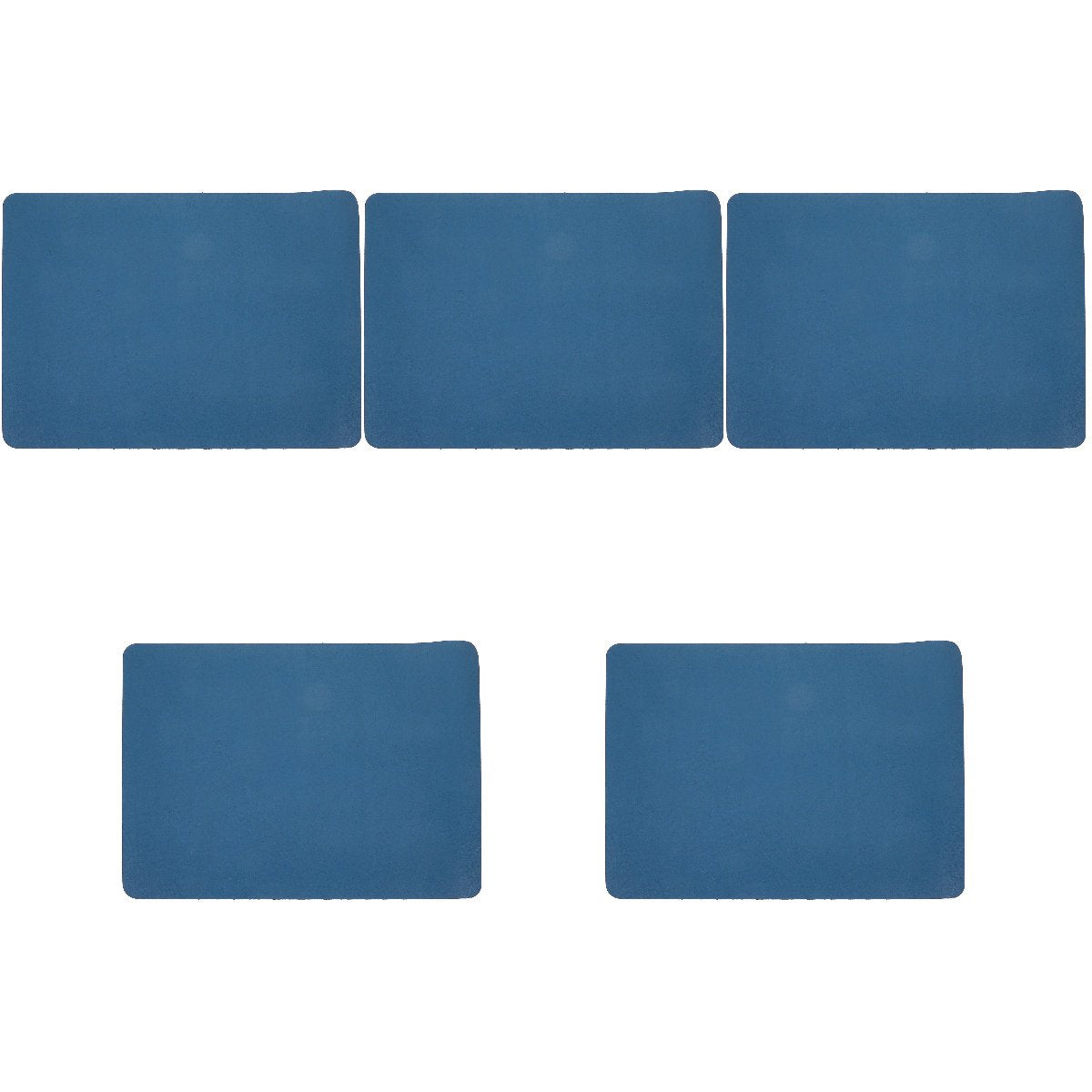 Set of 5 Large Breed Dog Water Bowls with Pet Feeding Mats 40x30x0.4 cm N3534
