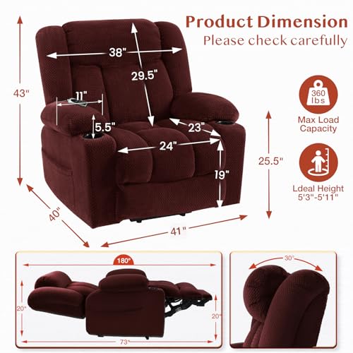 Grey Power Lift Recliner Chair V17001