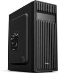 Black ATX Mid Tower Computer PC Case with Pre-Installed 120mm Fan B8148