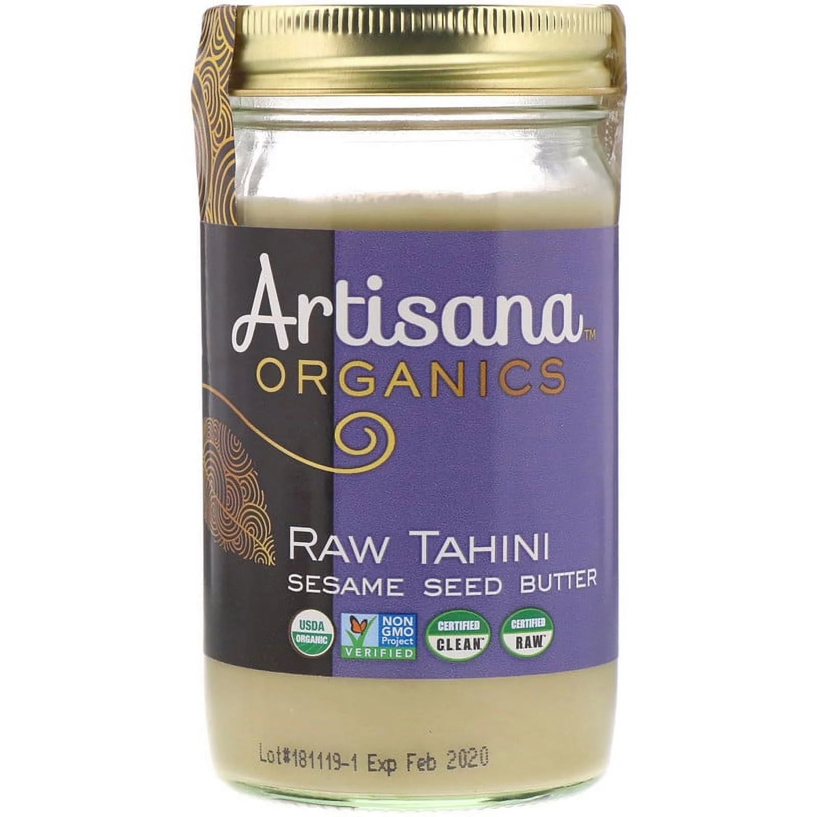 14 oz Pack of 4 Organic Raw Tahini Sesame Seed Butter U312