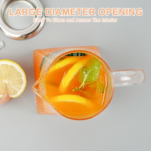 105OZ Borosilicate Glass Pitcher with Lid K2621