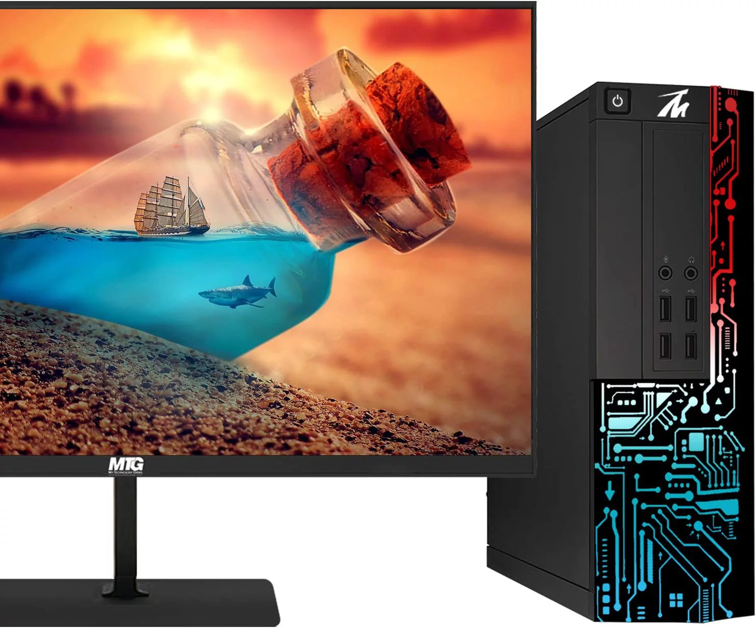 8GB RAM 500 GB HDD 27 Inch 165Hz Gaming Monitor Desktop PC X627542