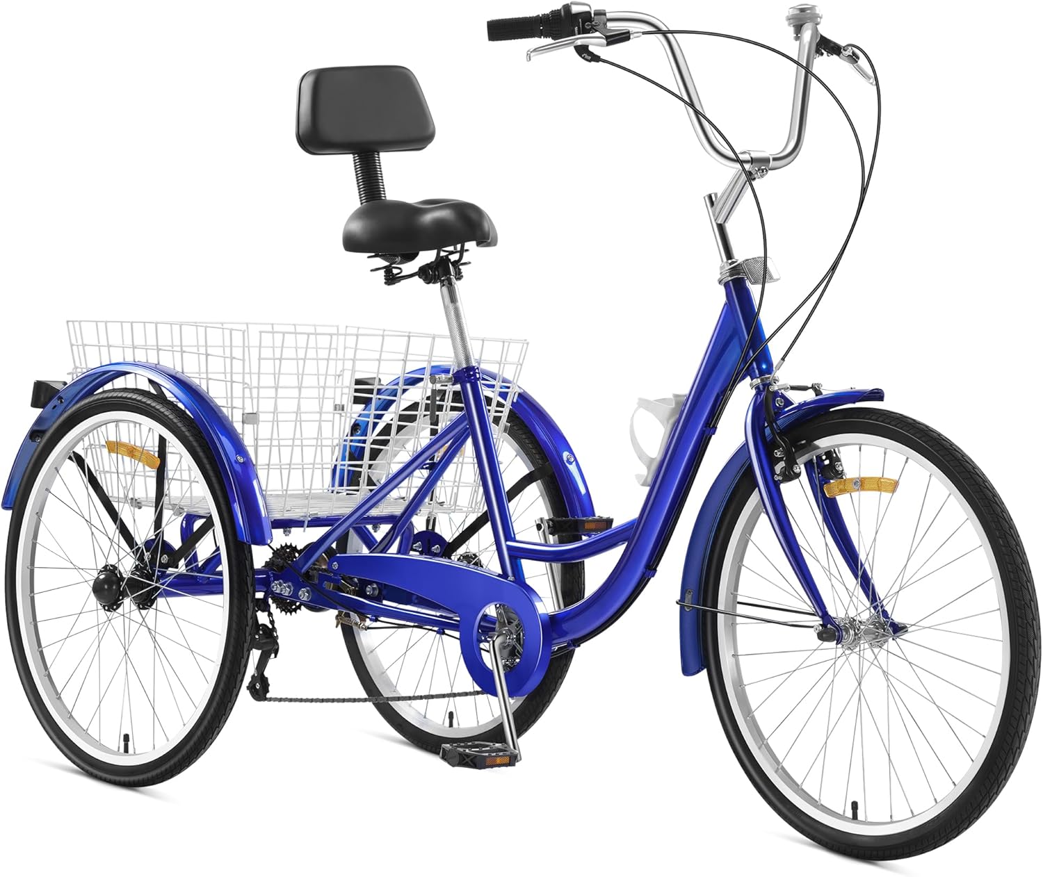 24 Inch 3 Wheel Tricycle with Rear Basket W522057
