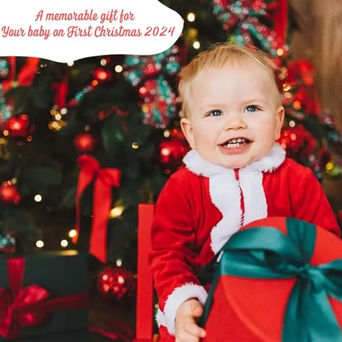 Engraved Wooden and Acrylic Baby's 1st Christmas Ornament 2025 A4326
