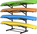 Adjustable Kayak Storage Rack, Freestanding Sup Storage Stand, Heavy Duty Paddleboard Bracket (4 Levels) N683