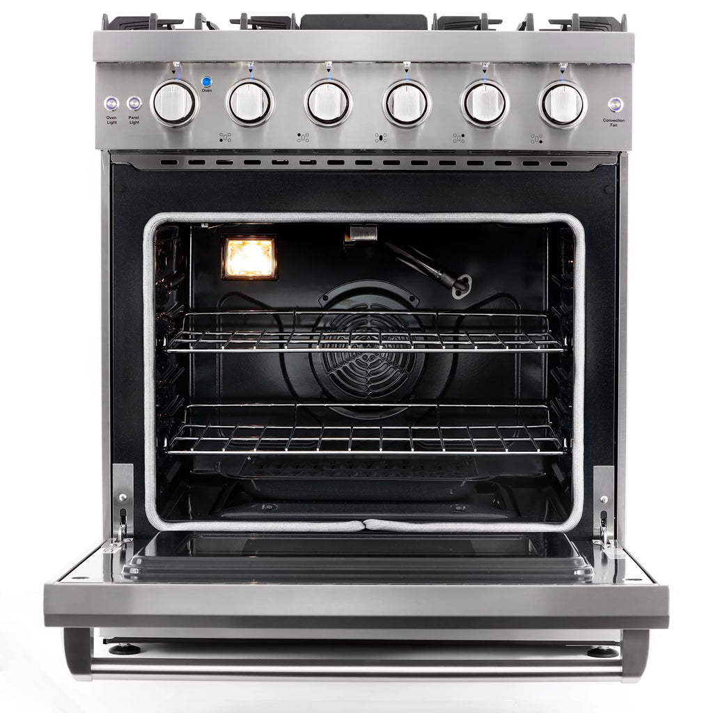 2 Piece Kitchen Appliance Package with Gas Range & French Door Refrigerator S153583