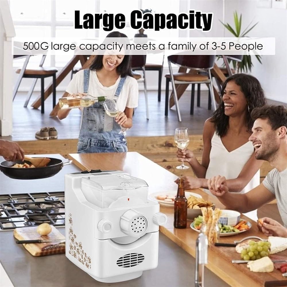 Electric Pasta Maker Machine, 180W Pasta Extruder Noodle Rolling Machine Fully Automatic J36527