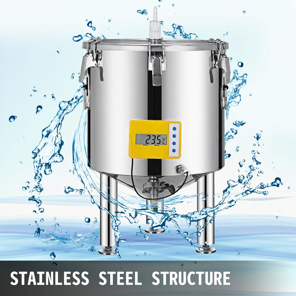 14 Gallon Stainless Steel Brew Fermenter with Conical Base H5397