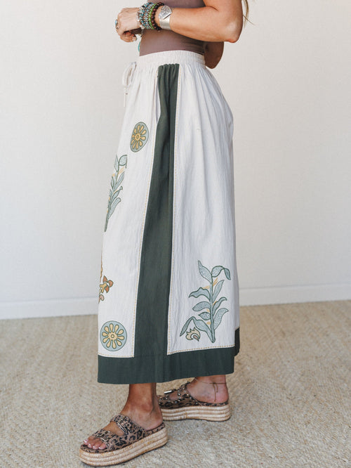 Chateau Chic Wide Leg Pants - Sage