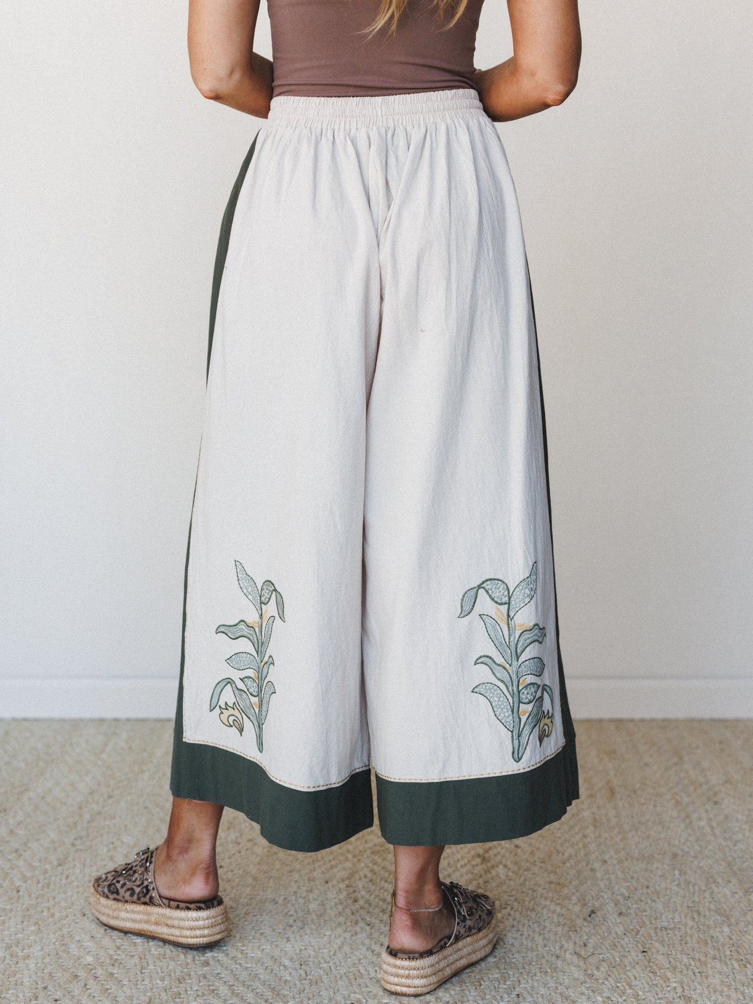Chateau Chic Wide Leg Pants - Sage