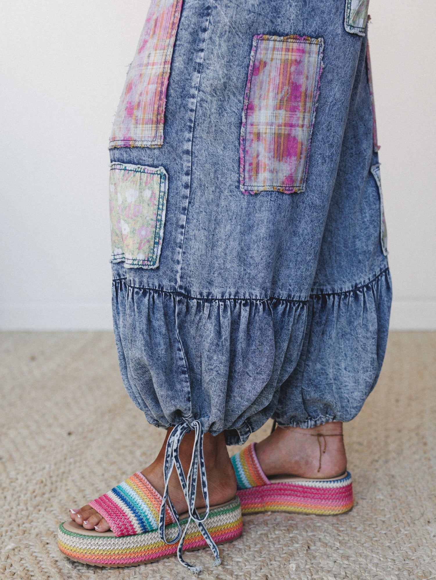 Patchwork Fantasy Pants - Denim