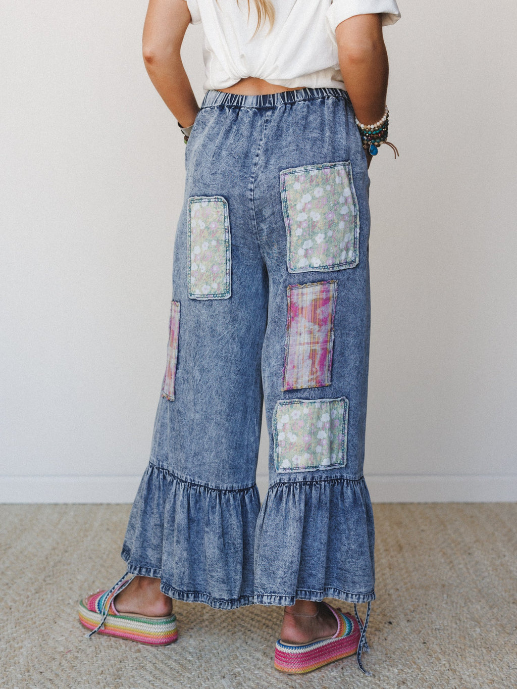 Patchwork Fantasy Pants - Denim