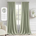 Cappuccino Brown Blackout Curtains 84 Inch Length 2 Panels Set M62454