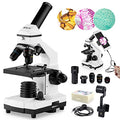 100X-2000X Compound Microscope with Microscope Slides E44435