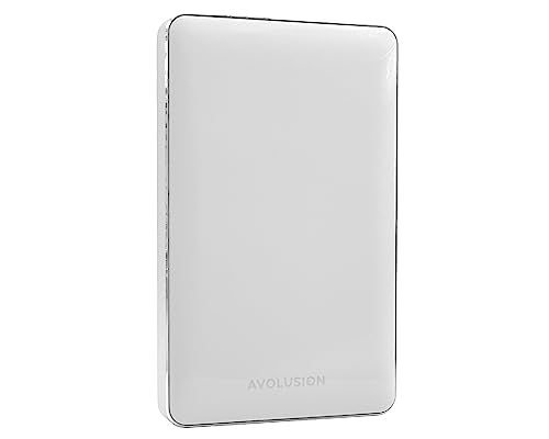 1TB USB 3.0 Portable External Hard Drive (White) T349