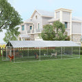 Dog Kennel Outdoor Large-Sized Dogs with Waterproof UV Resistant Roof H427