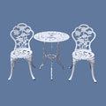 Bistro Set 1 Table 2 Chairs Rose-Bronzed B4043