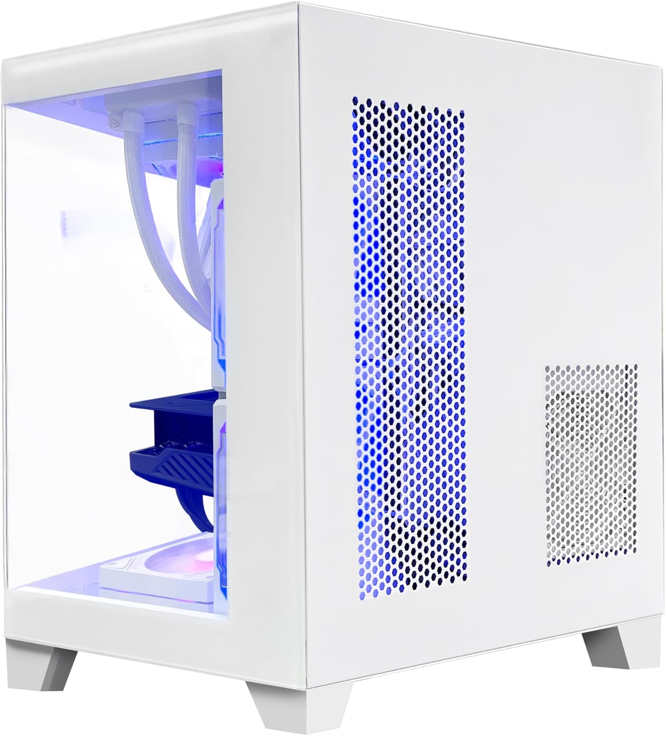 White Gaming PC Desktop - AMD Ryzen 7 5700X3D 8-Core 3.0 GHz, RTX 3060 12GB, 32GB DDR4 RAM 3200, 1TB M.2 PCIE SSD, Windows 11 Pro 64-bit H239732