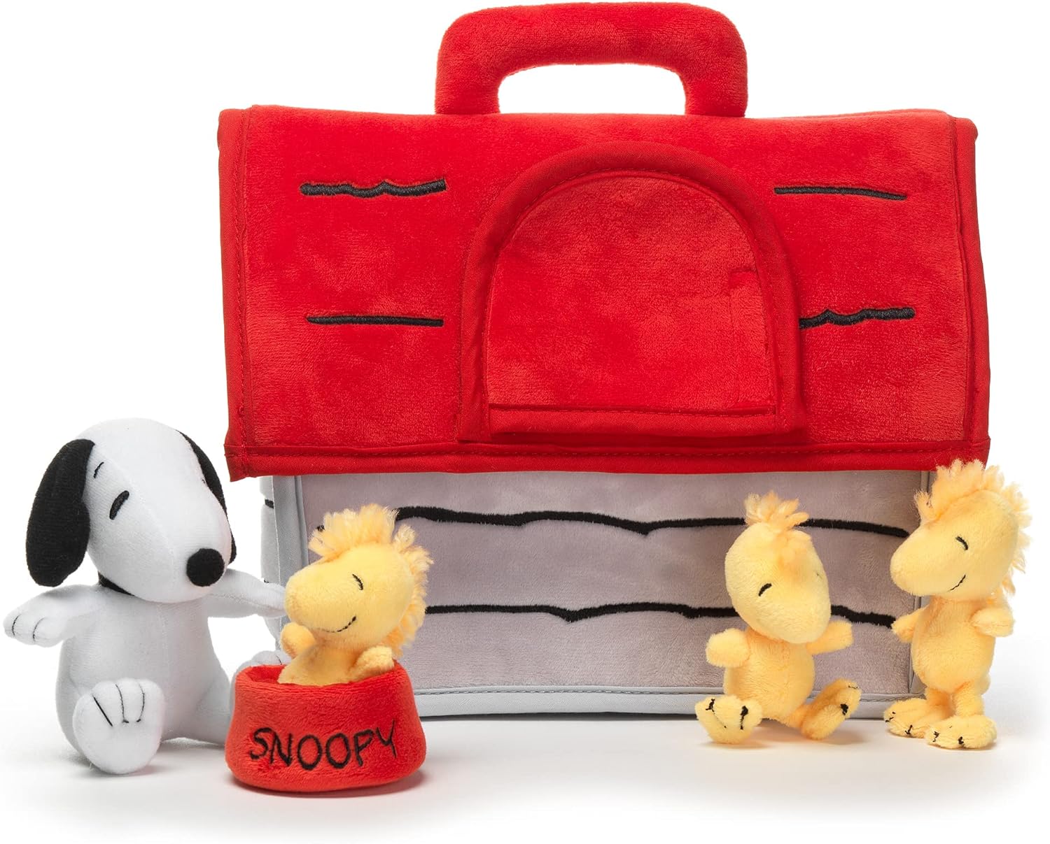 Classic Snoopy Interactive Plush Doghouse with 5 Stuffed Animal Toys U385