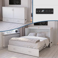Queen White Murphy Bed Chest L934