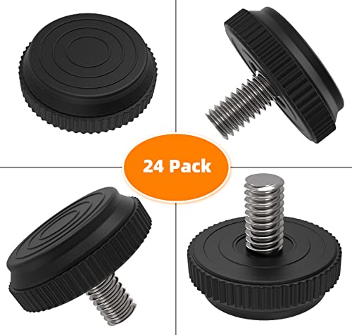 8 Pack 5/16-18 Stainless Steel Adjustable Threaded Furniture Leg Leveling Feet X637306