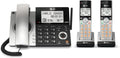 Silver Black 2-Handset Corded/Cordless Phone D55932
