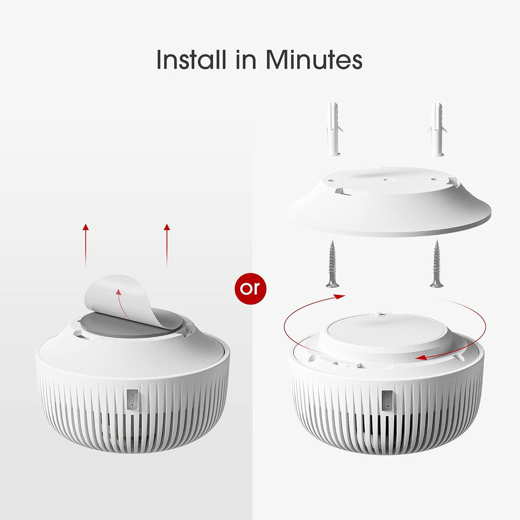 10-Year Battery Smoke Detector with Photoelectric Sensor, Pack of 2 V3821