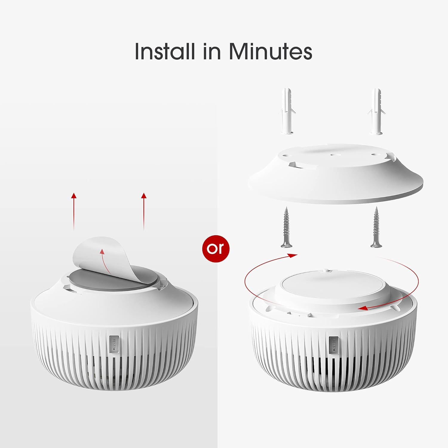 10-Year Battery Smoke Detector with Photoelectric Sensor, Pack of 2 V3821