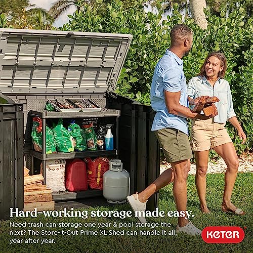 Black Outdoor Resin Storage Shed Q929473
