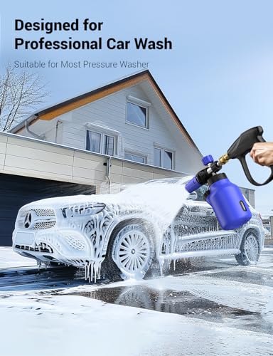 Heavy Duty Car Wash Foam Cannon with Adjustable Nozzle and 1 L Bottle Q7009