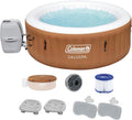 Inflatable Round Hot Tub with Non-Slip Spa Seat and Headrest Pillows Y148