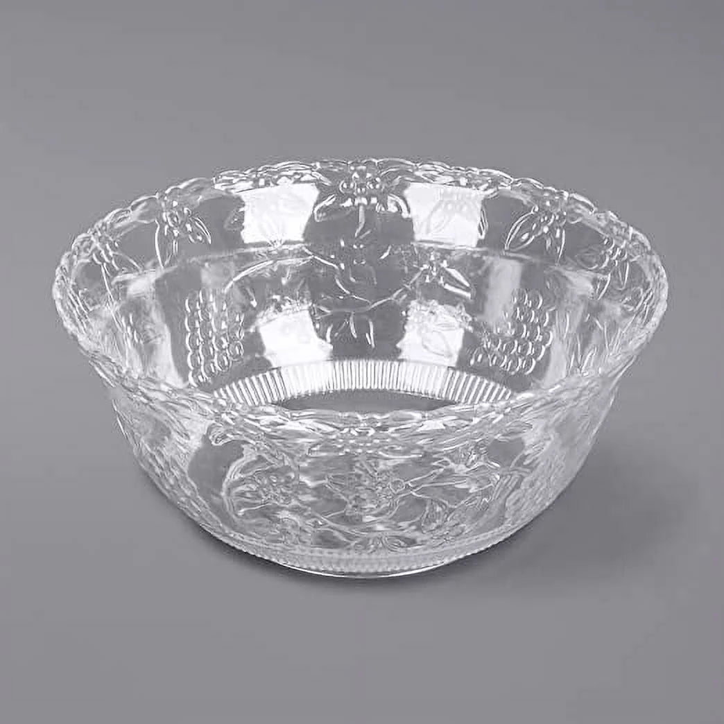 2 Gallon Clear Plastic Punch Bowl with Ladle M1197