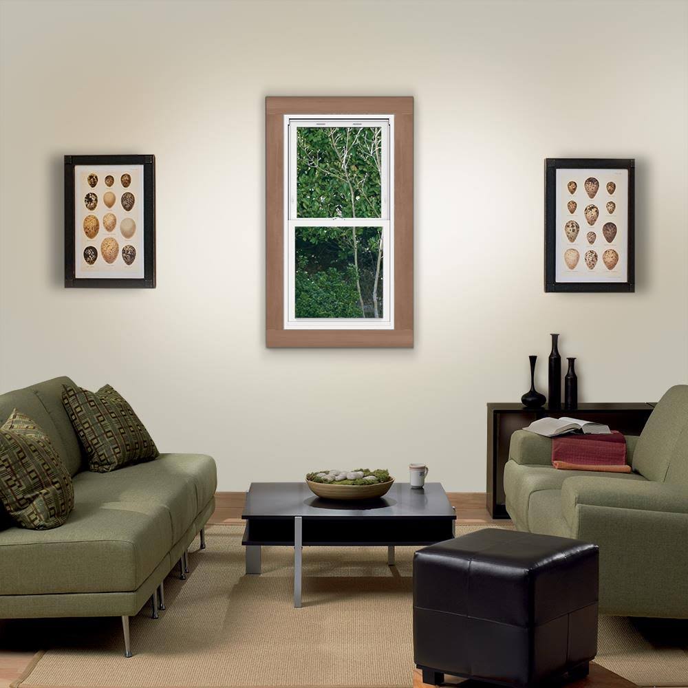 Vinyl Double Pane Double Strength Replacement Double Hung Window N981685