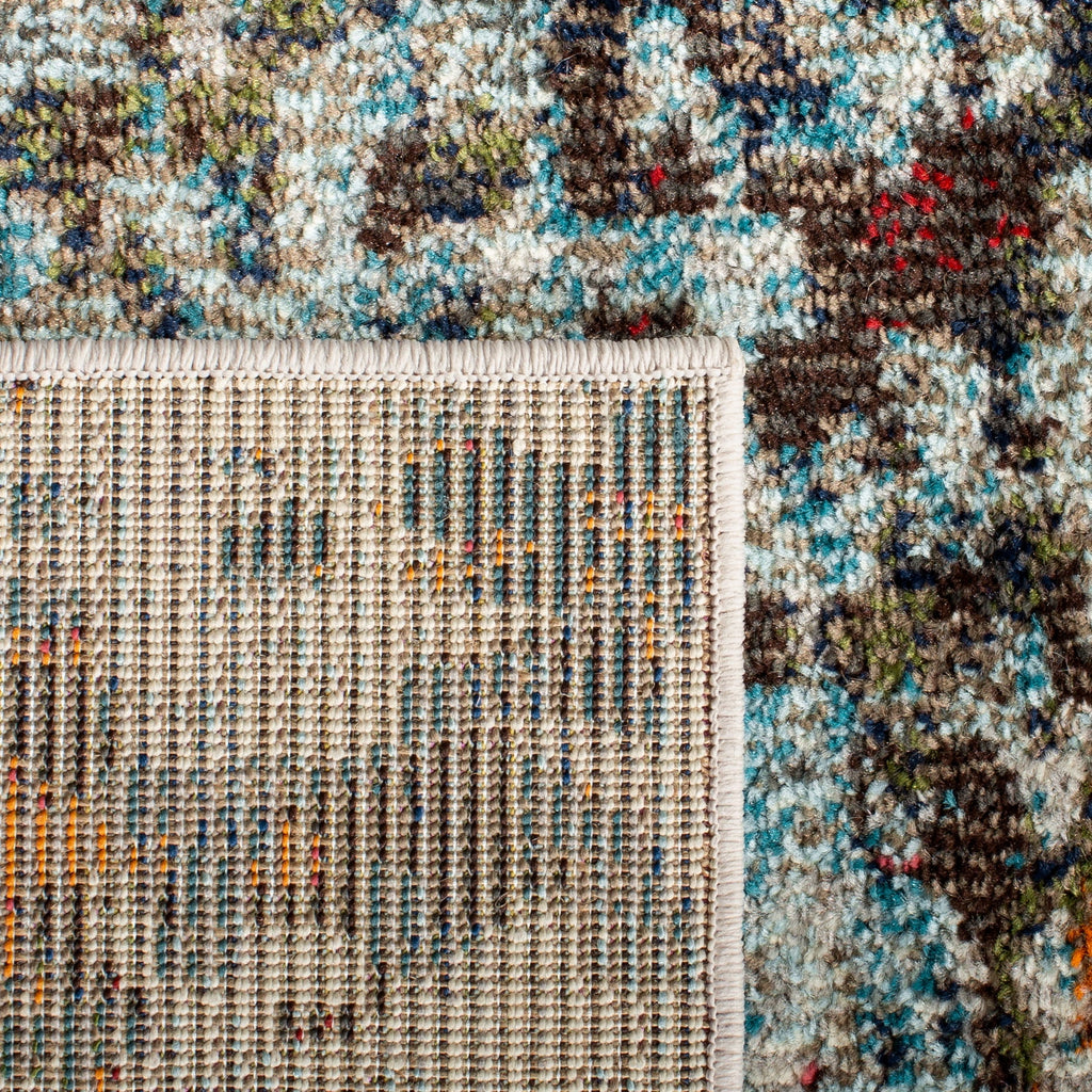 Grey/Blue 10' x 14' Area Rug Q9036