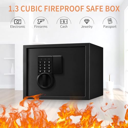 2.2 Cu Fireproof Waterproof Digital Keypad Safe Box I15719