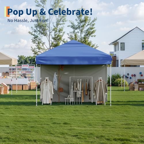 White Pop Up Canopy Tent with Roller Bag B9709