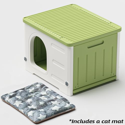 Plastic Cat House (Green) S680798