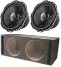 2 Rockford Fosgate P3D4-15 15" 2400w DVC Car Subwoofers + Sub Enclosure Box I34932