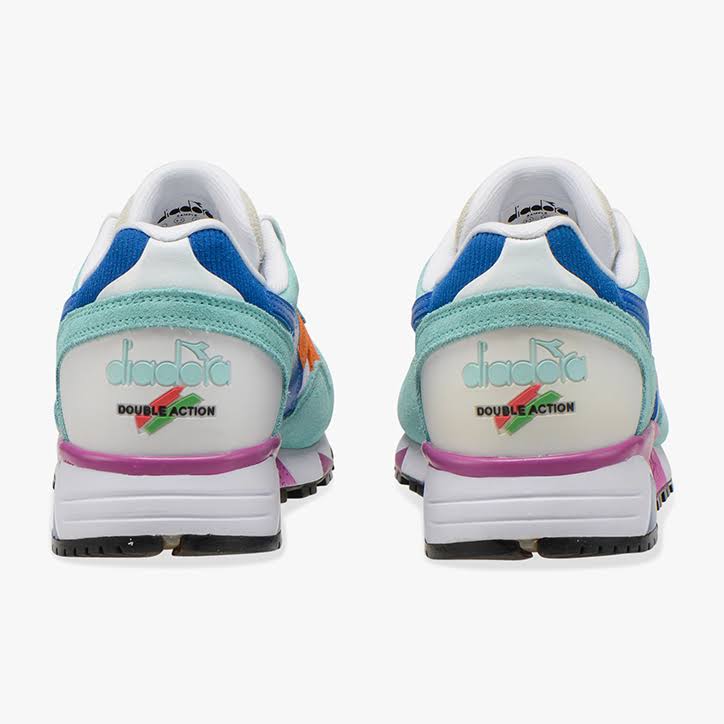 Blue Orange Lilac Trainers X973