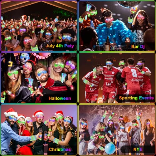 84PCS LED Glow Glasses V209299