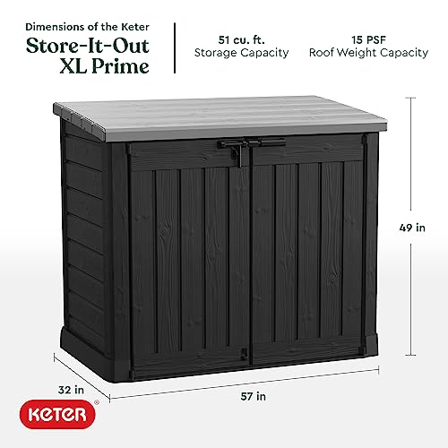 Black Outdoor Resin Storage Shed Q929473