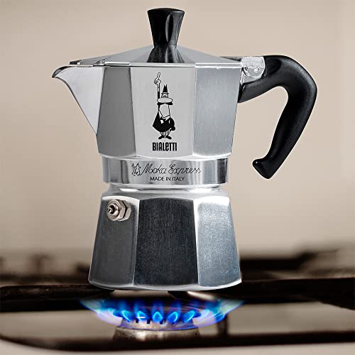 4 Tassen 0.19 liters Silver Espresso Maker W504