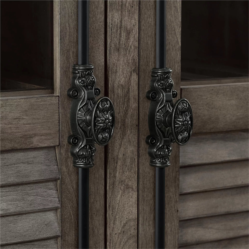 Weathered Oak Beverage Cabinet Y9939