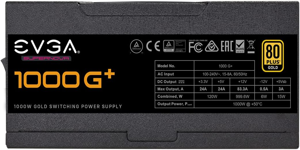 1000W 80 Plus Gold Fully Modular Power Supply I352509
