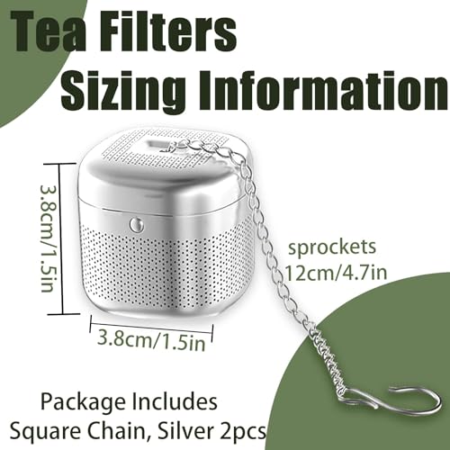 Square Tea Infuser with 304 Stainless Steel Fine Mesh B512540